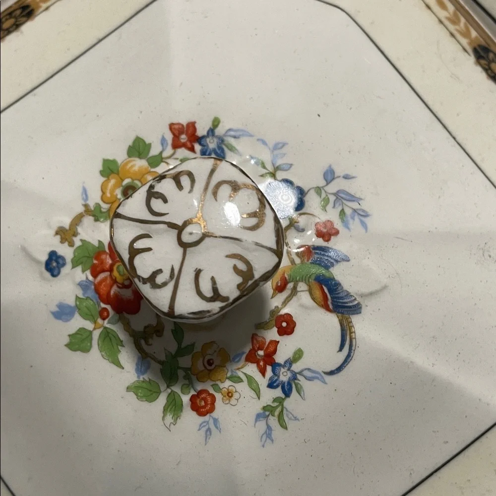 Vintage WH Gribdley Ceramic Serving Dish with Lid